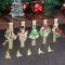 Stocking Holders for Mantle Gold Stocking Holder Stocking Hangers for Mantle Set of 5 Hooks Fireplace Christmas Stocking Holder Weighted Non-Slip Christmas Décor