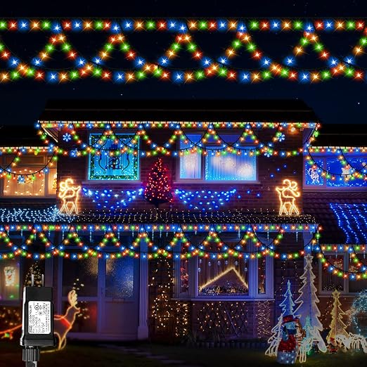 Christmas Lights Color Changing 40FT 380 LED Christmas String Light