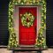 4 Piece Pre Lit Gold Christmas Garland and Wreath Set