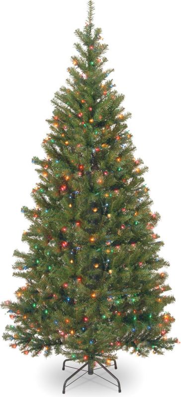 National Tree Company 7ft Pre-Lit Aspen Spruce Artificial Christmas Tree