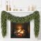 18FT Pre-Lit Christmas Garland, Realistic Artificial Cedar Garland, 1 Pc